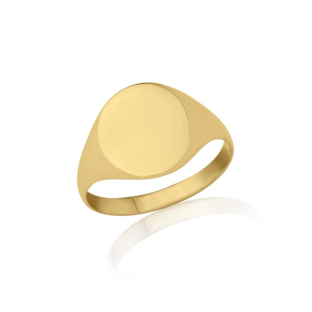 Ladies Oval-Shaped Signet Ring