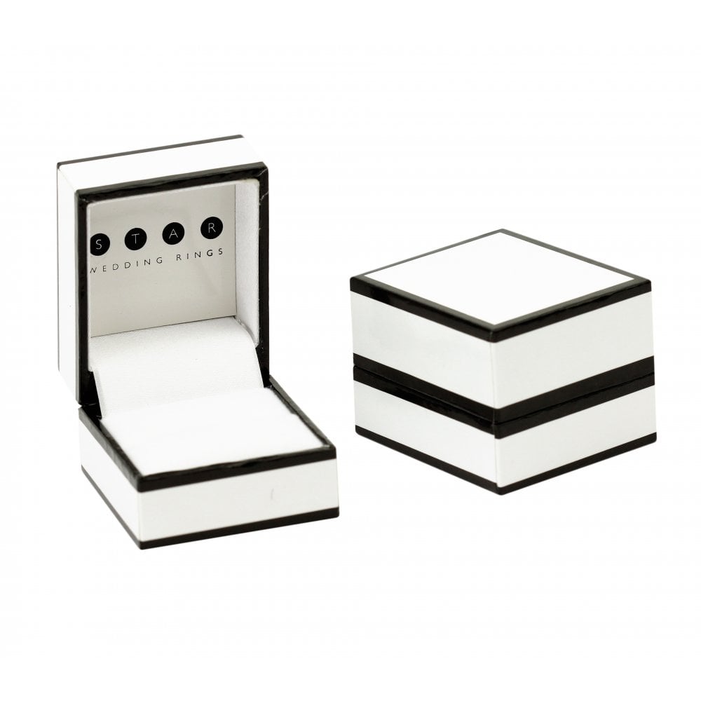 Titanium and Enamel Inlay Flat Court Matt 7mm Ring