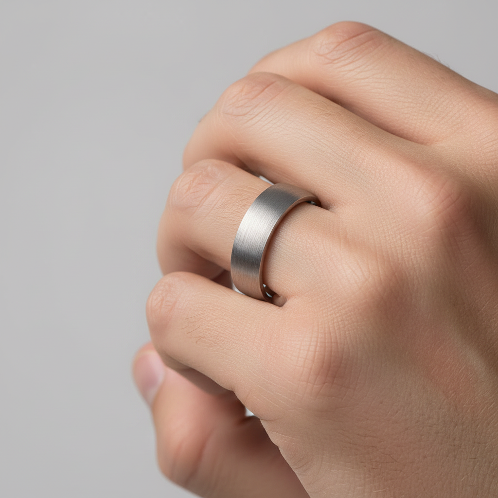 Palladium 950 Heavy Court Matt Finish 5mm Wedding Ring