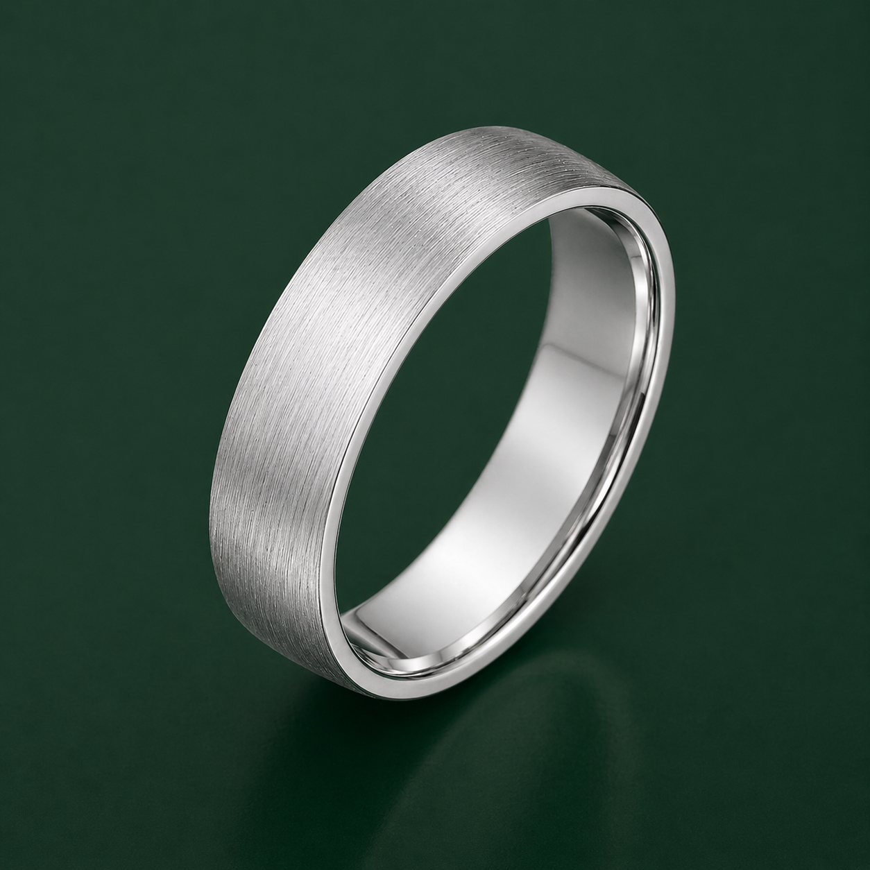 Palladium 950 Heavy Court Matt Finish 4mm Wedding Ring