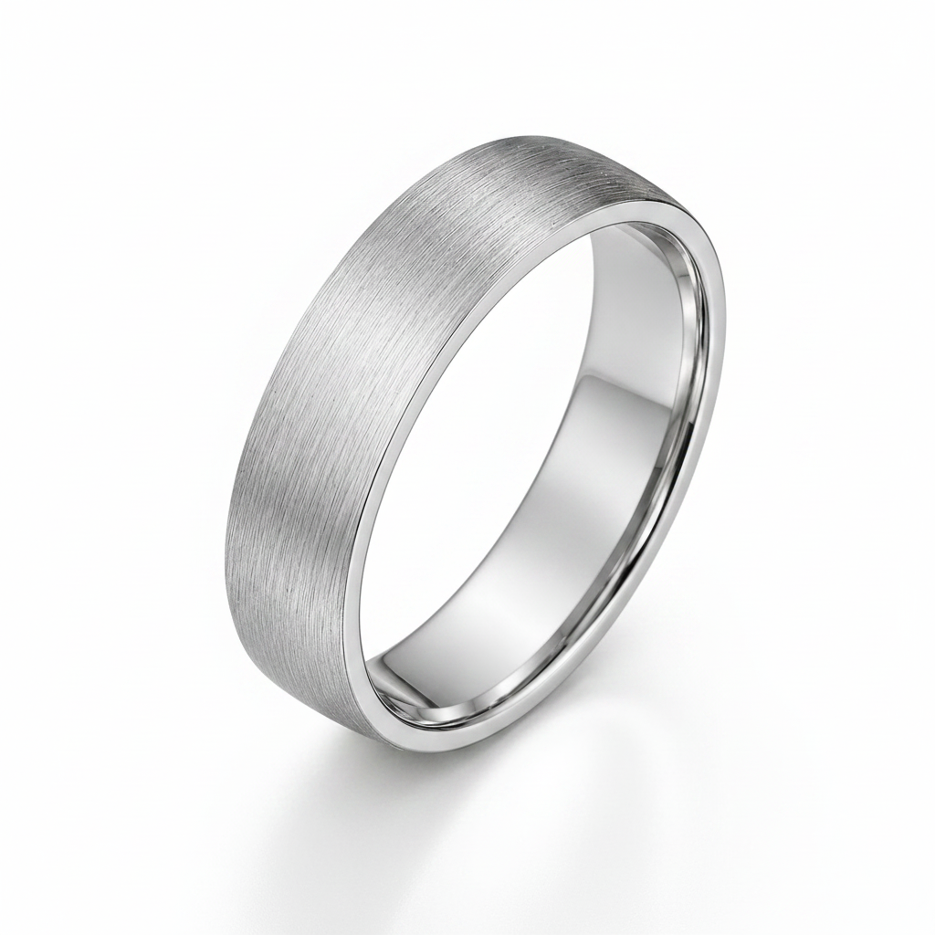 Palladium 950 Heavy Court Matt Finish 5mm Wedding Ring