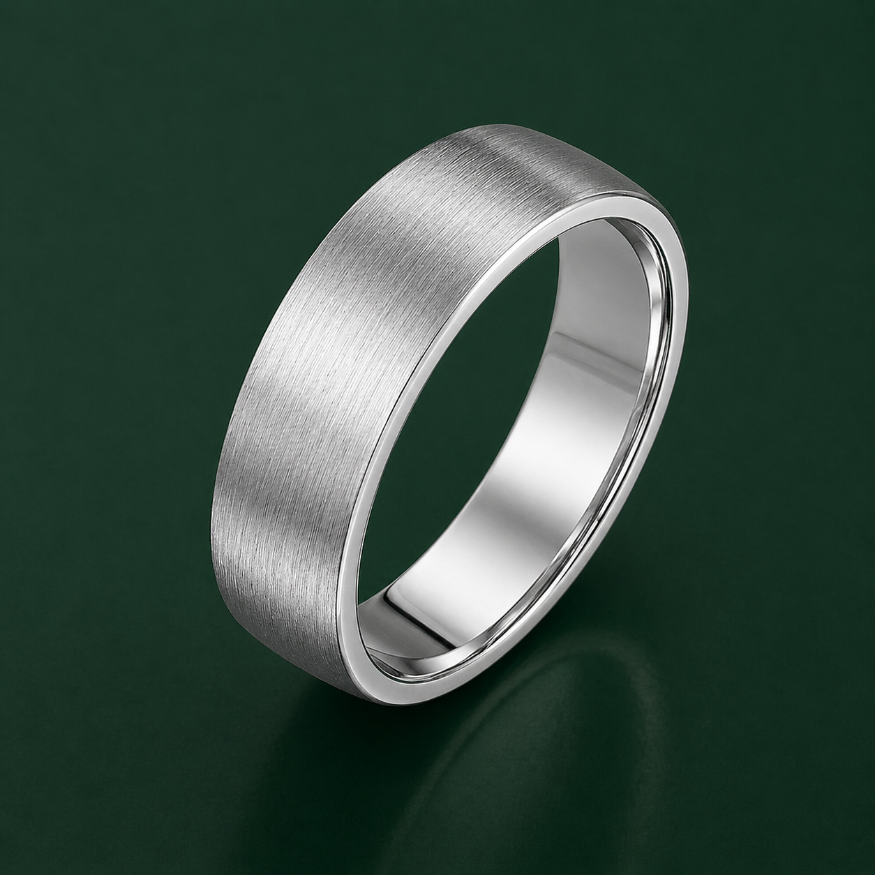 Palladium 950 Heavy Court Matt Finish 6mm Wedding Ring