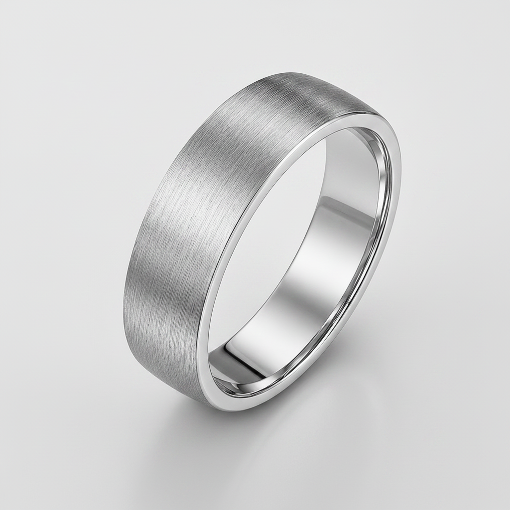 Palladium 950 Heavy Court Matt Finish 7mm Wedding Ring