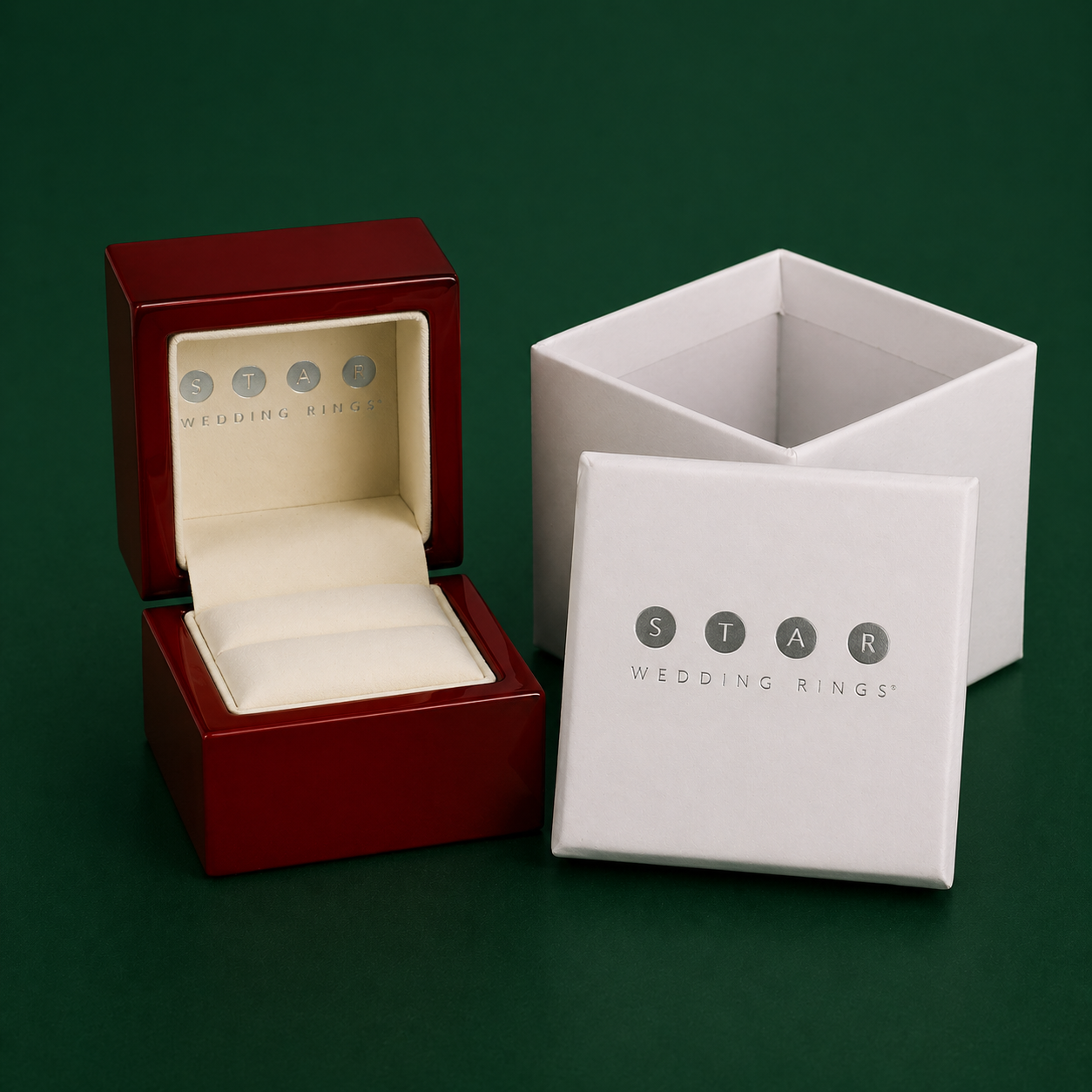 Brown Wooden Ring Box