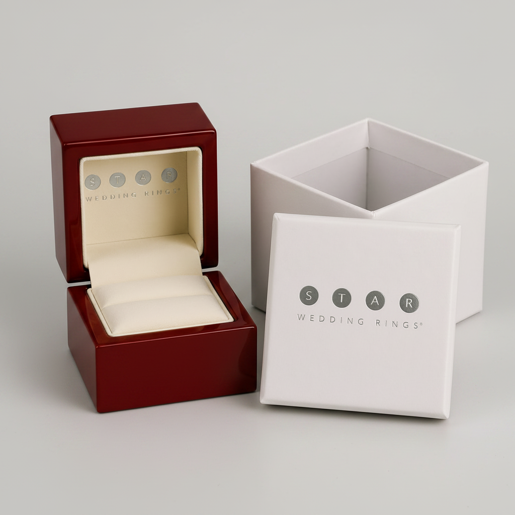 Brown Wooden Ring Box