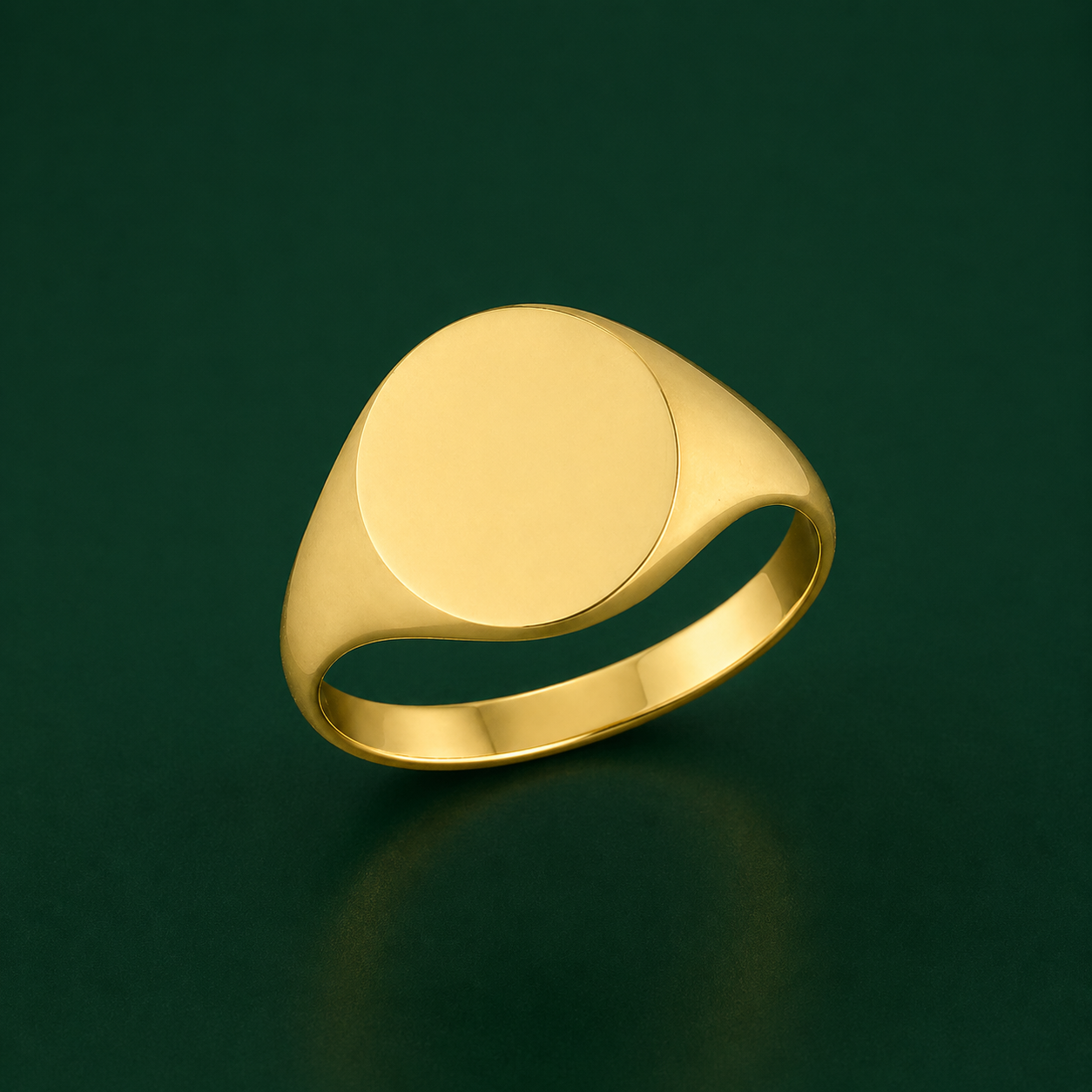 Ladies Oval-Shaped Signet Ring