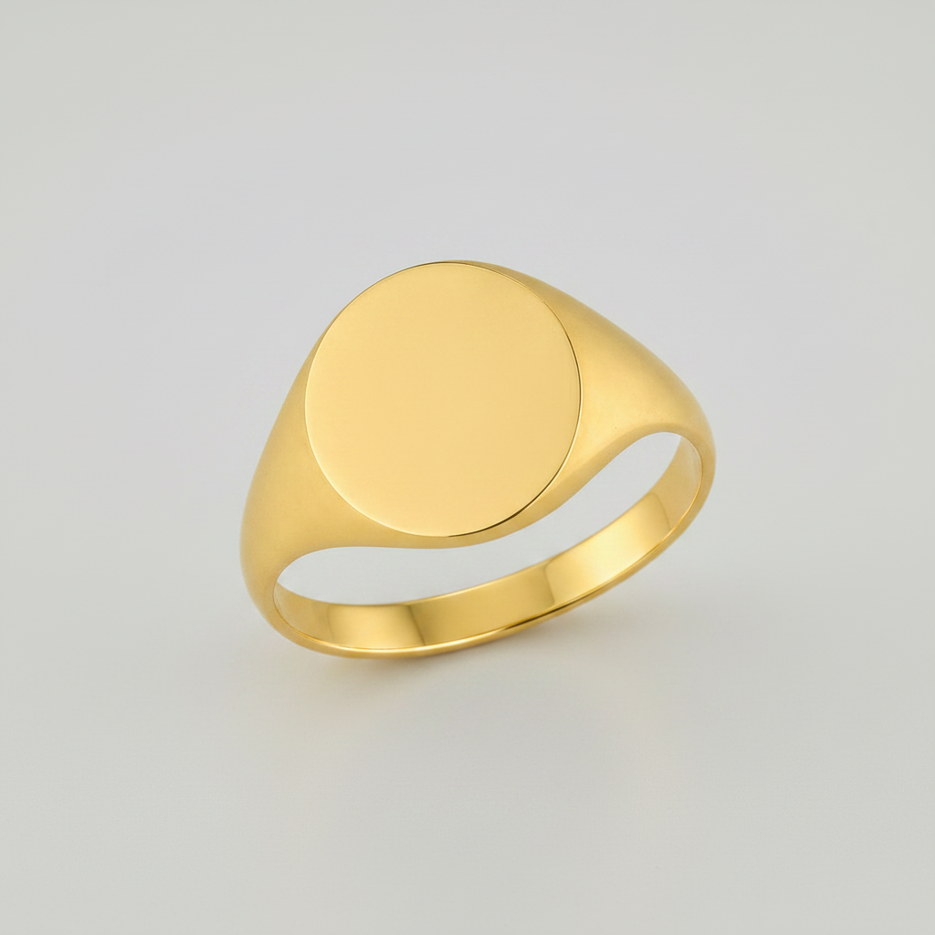 Ladies Oval-Shaped Signet Ring