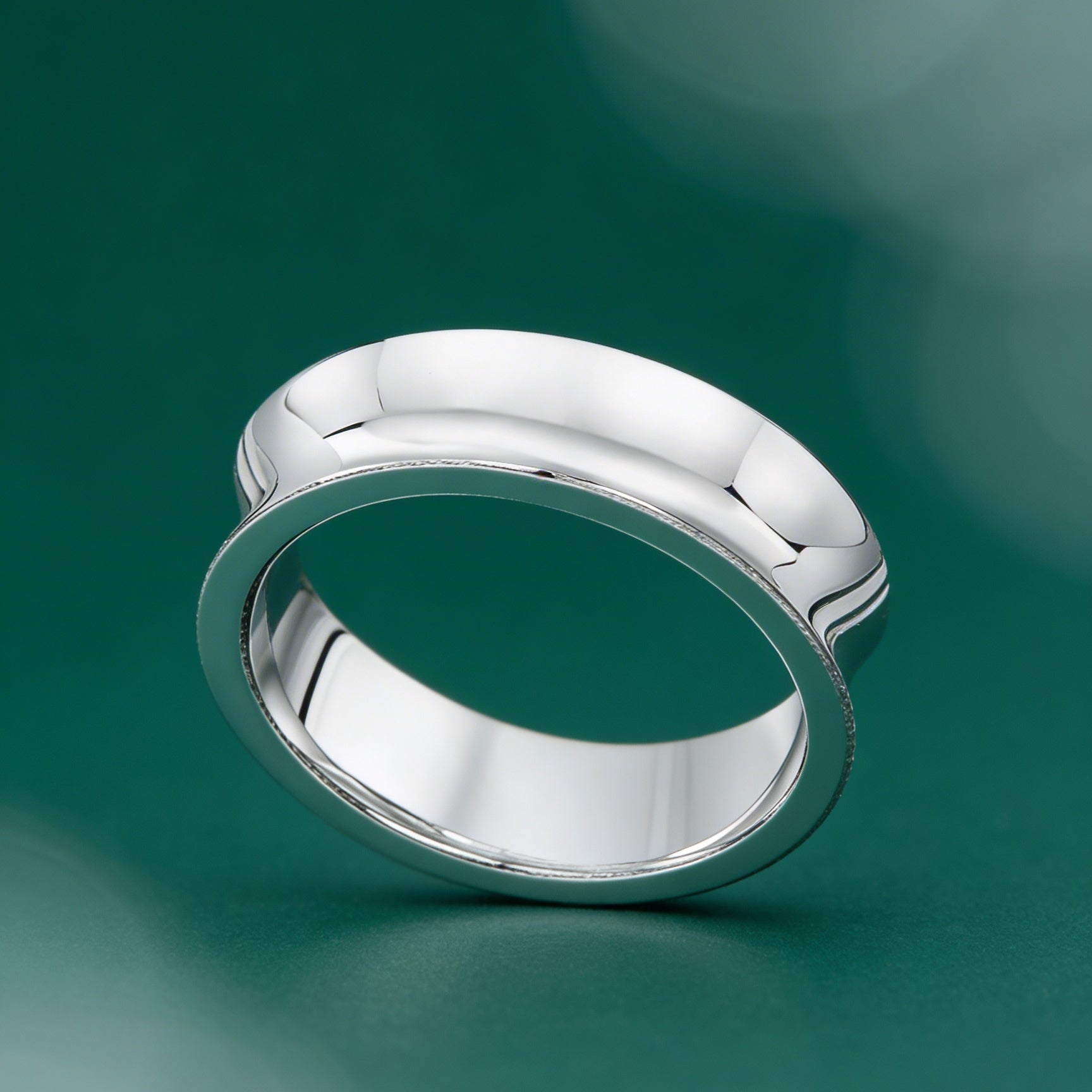 Palladium 950 Concave Court 6mm Wedding Ring
