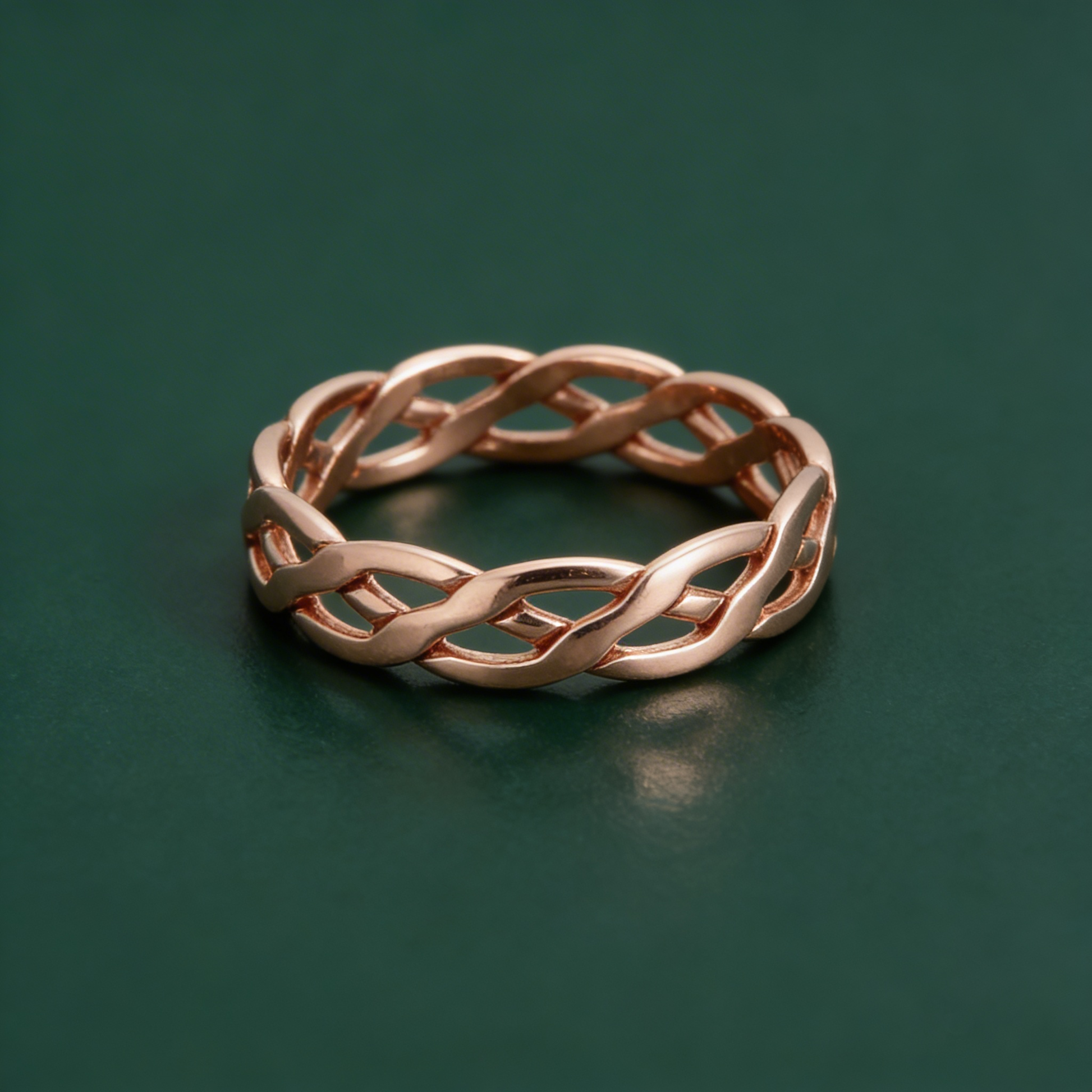 9ct Rose Gold 4mm Celtic Wedding Ring