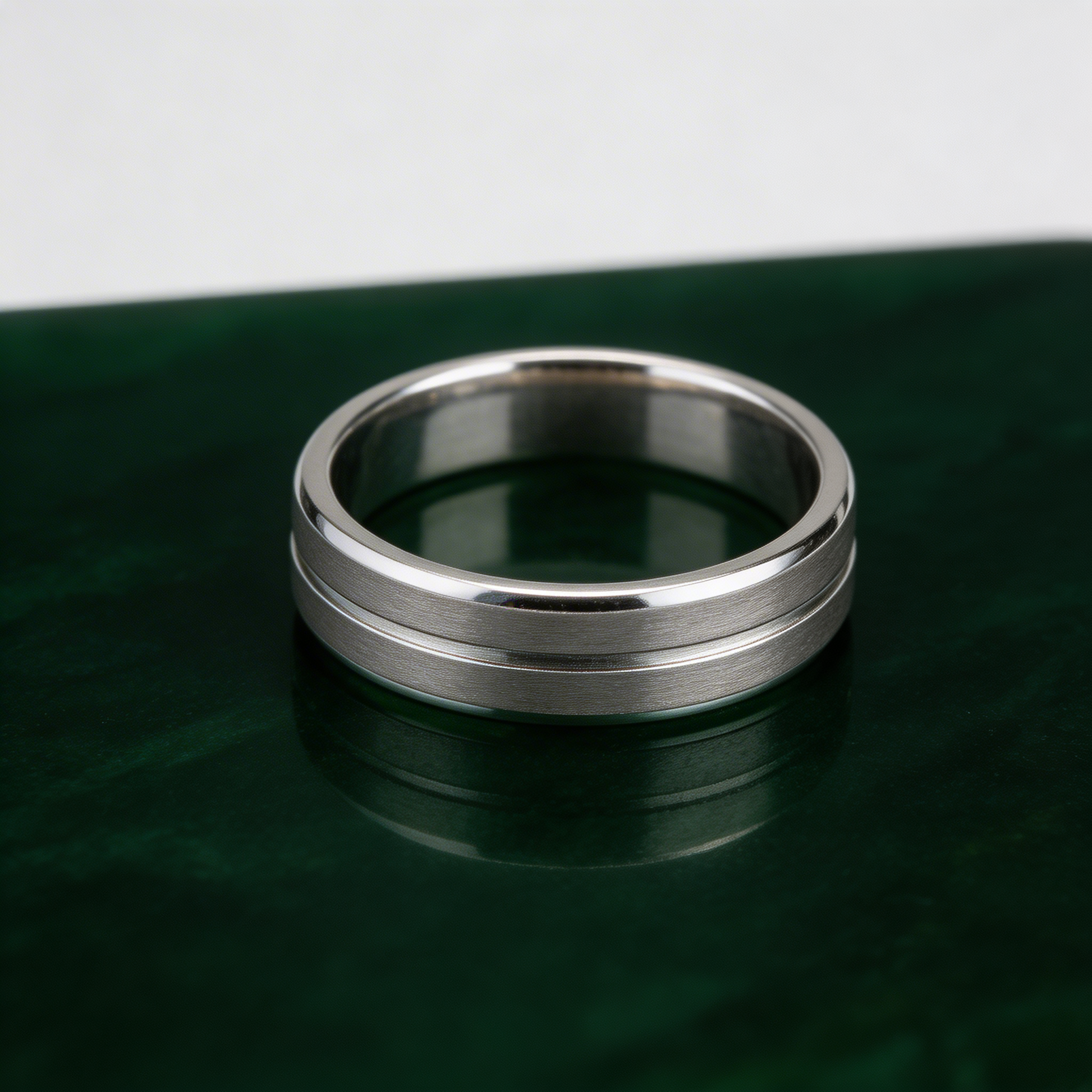5mm Tungsten Matt and Polished Wedding Ring