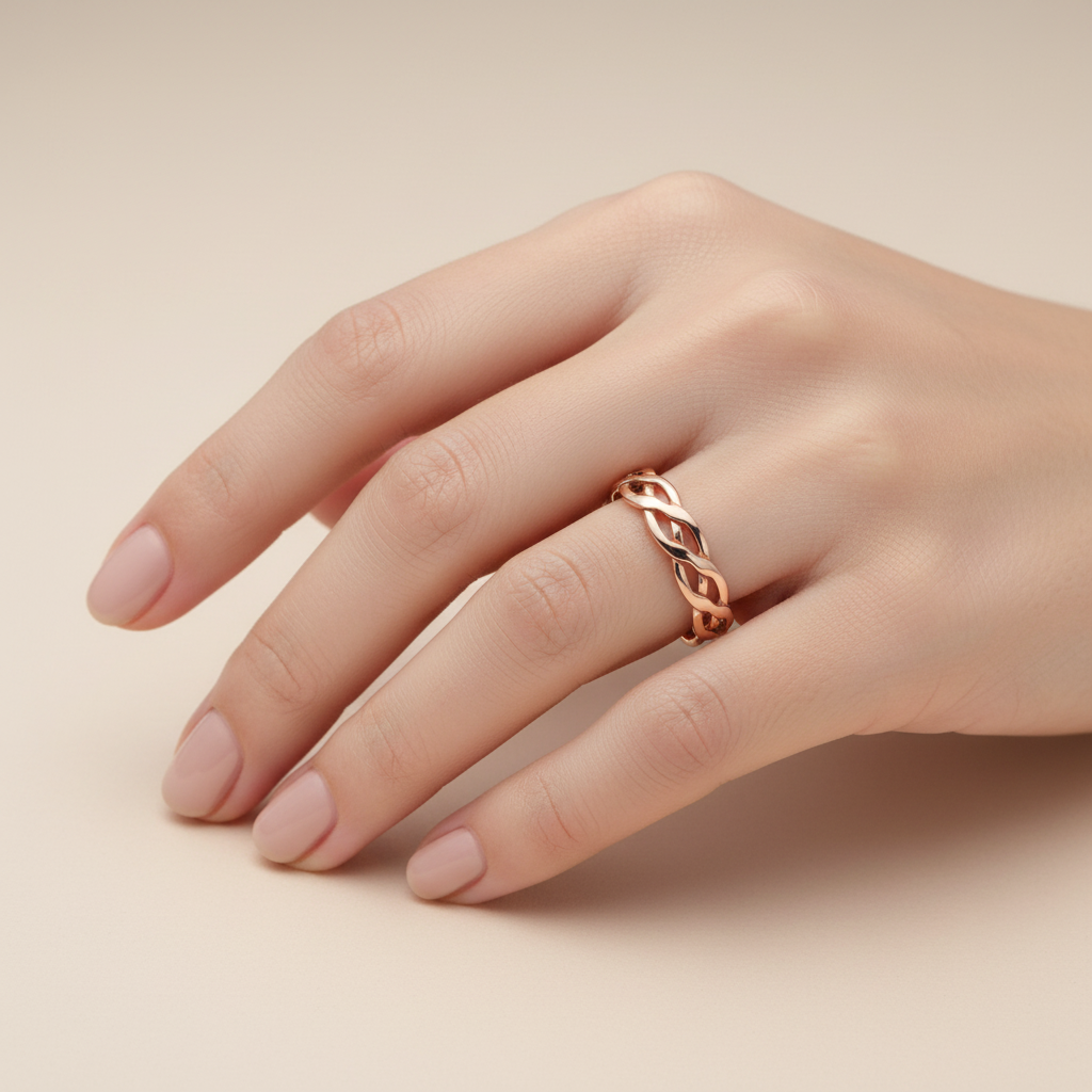 9ct Rose Gold 6mm Celtic Wedding Ring