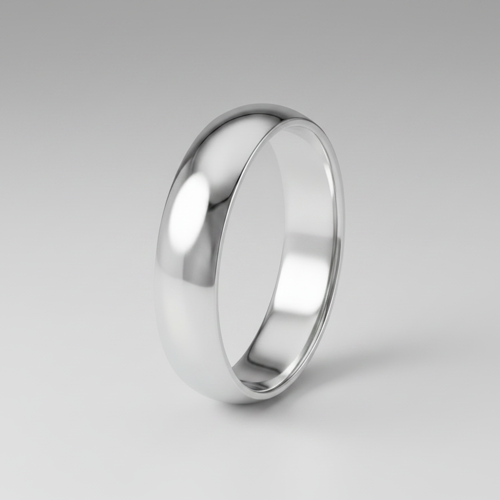 Palladium 950 Light Court 5mm Wedding Ring