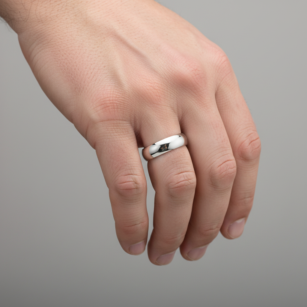 Palladium 500 Light Court 4mm Wedding Ring