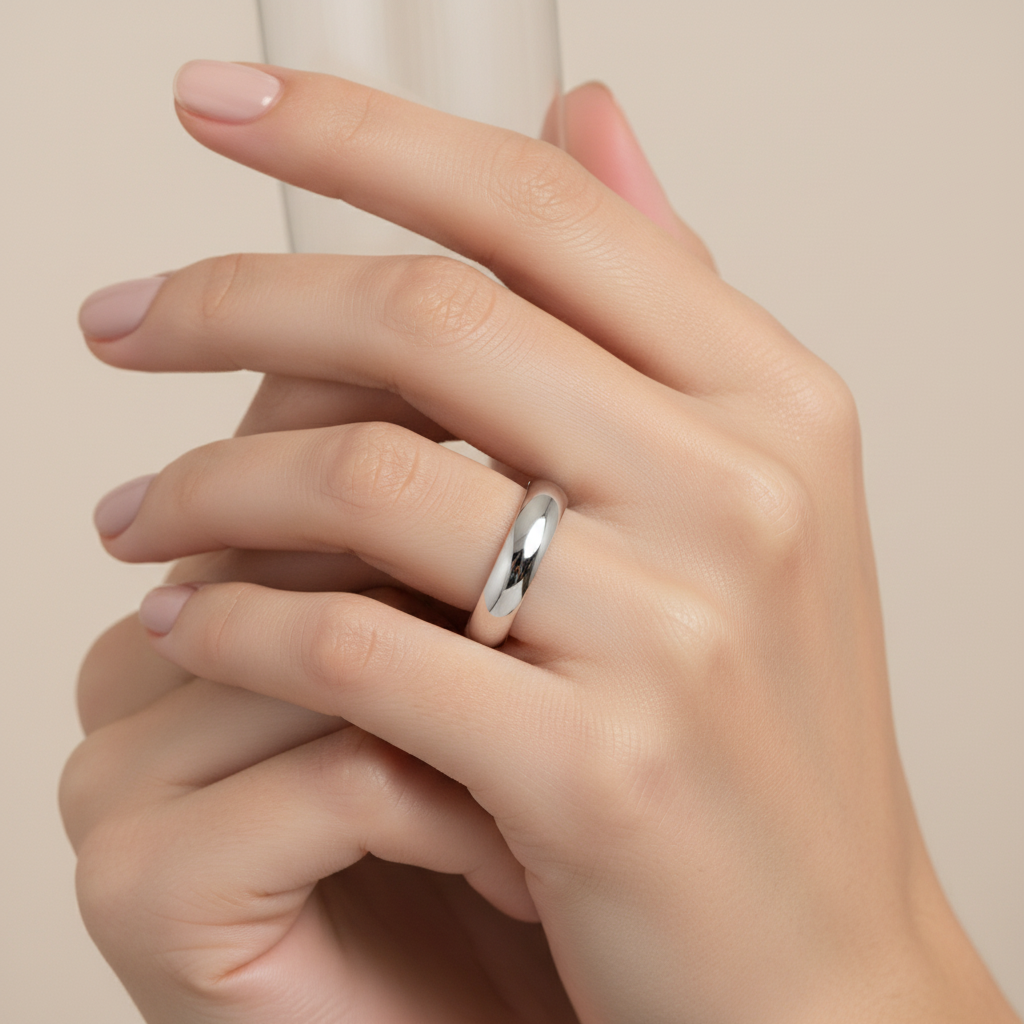 Palladium 950 Heavy Court 5mm Wedding Ring