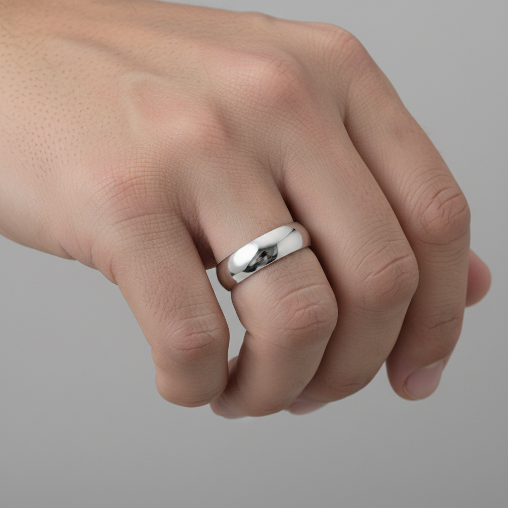 Palladium 950 Heavy D 4mm Wedding Ring