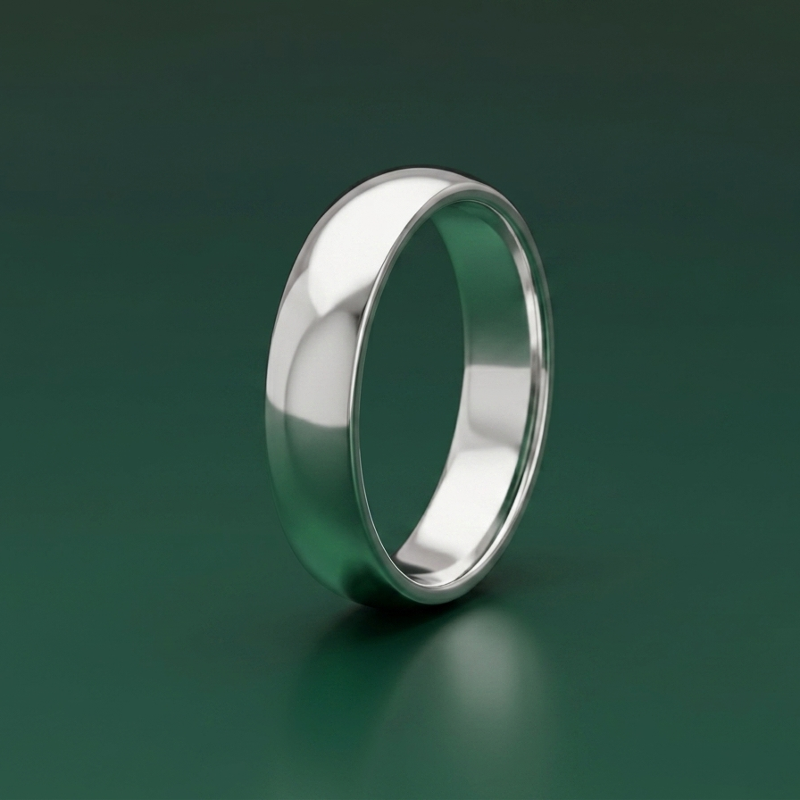 Platinum Heavy D 4mm Wedding Ring