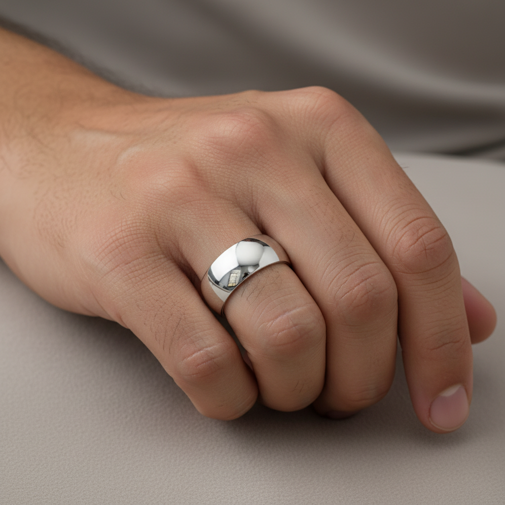Palladium 950 Light Court 7mm Wedding Ring