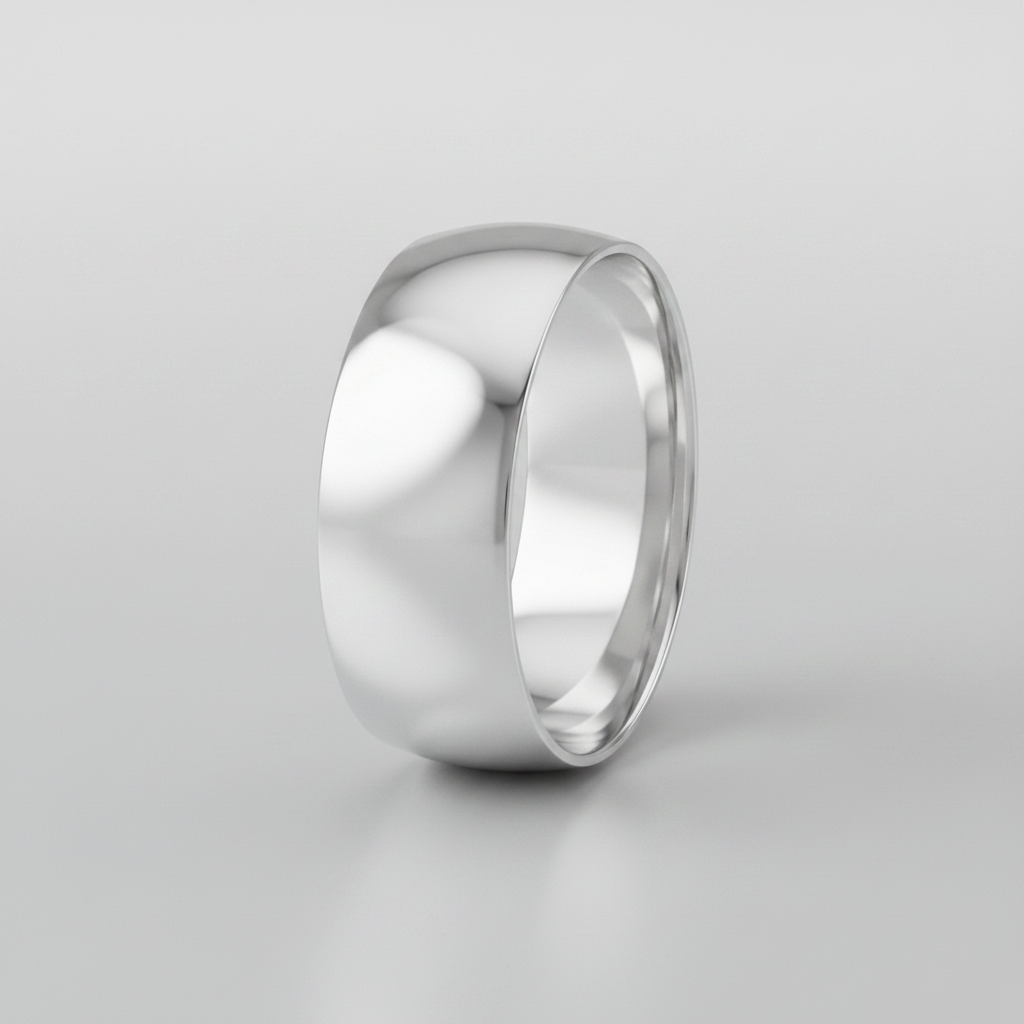 Palladium 950 Light Court 7mm Wedding Ring