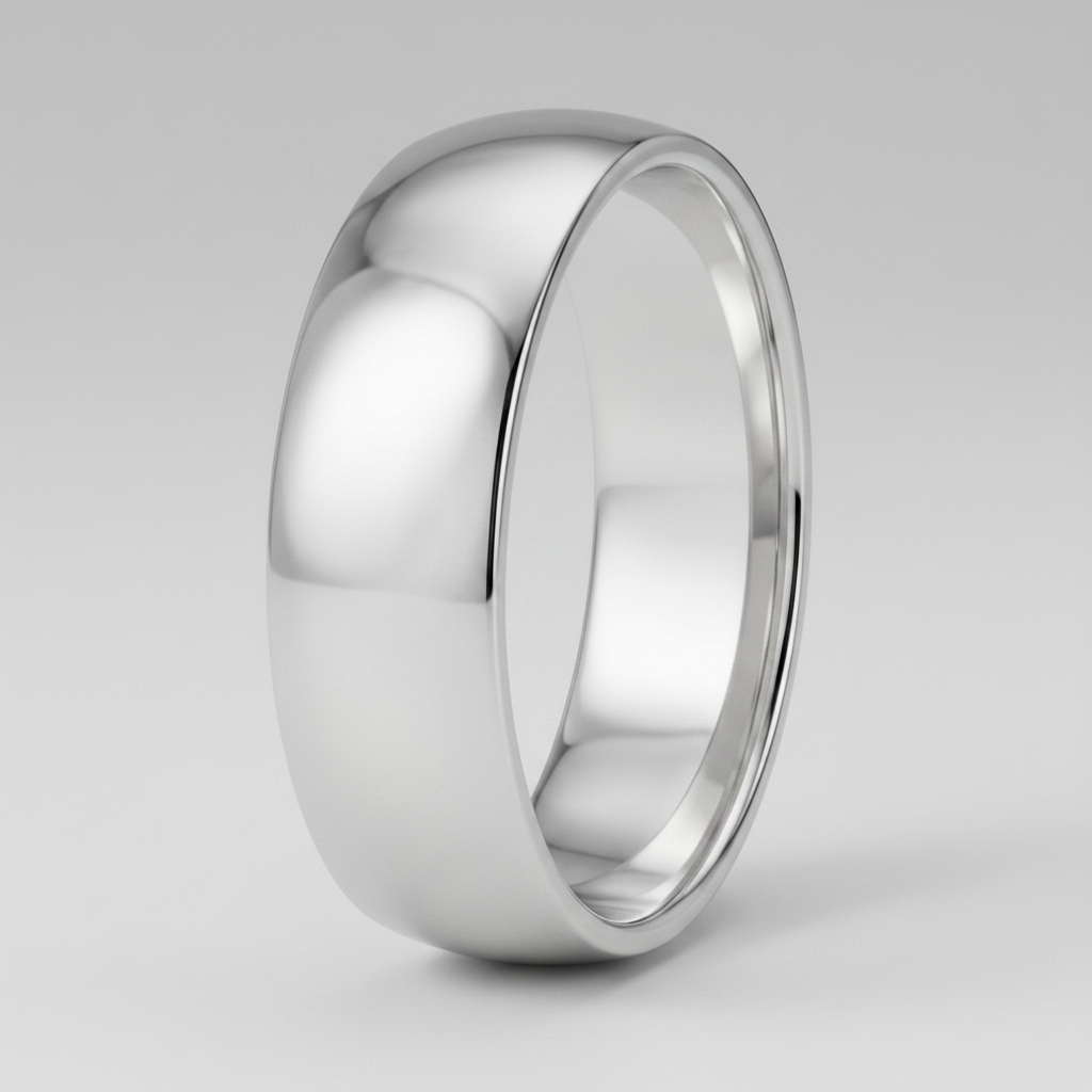 Palladium 500 Heavy Court 6mm Wedding Ring