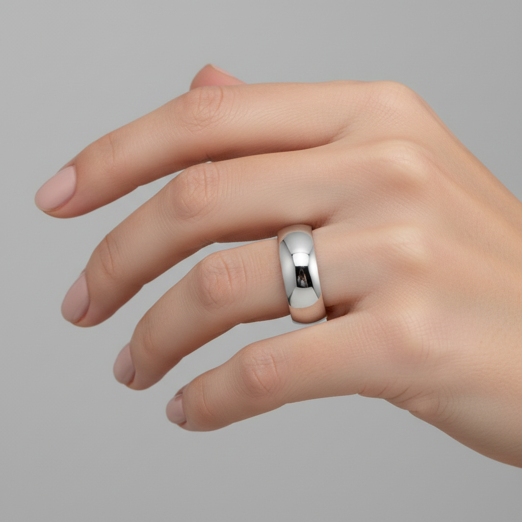 Palladium 500 Heavy Court 6mm Wedding Ring