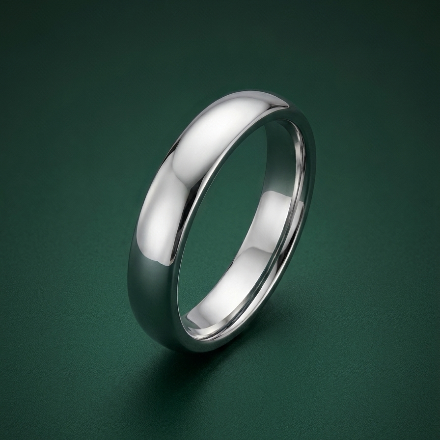 Platinum Light Court Shape 3mm Wedding Ring