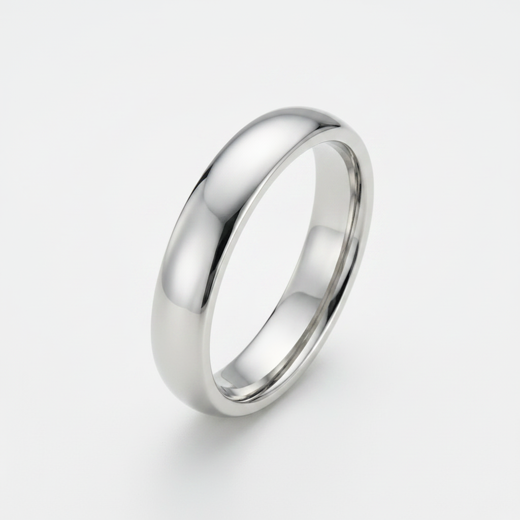 Platinum Light Court Shape 3mm Wedding Ring