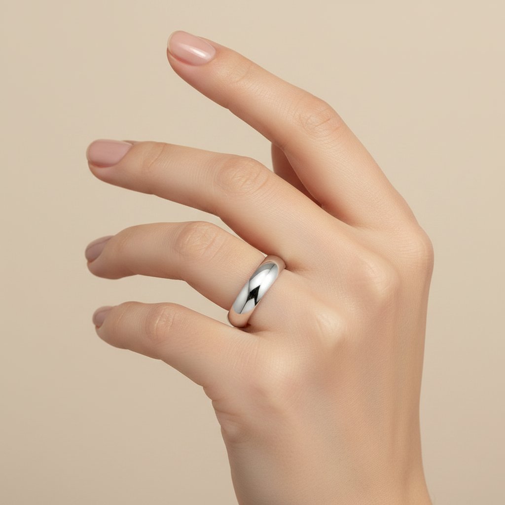 Platinum Heavy D 5mm Wedding Ring