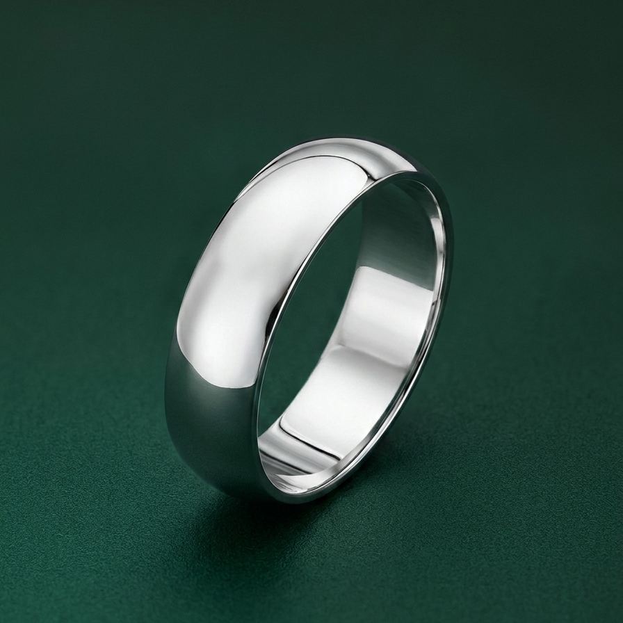 Platinum Heavy D 5mm Wedding Ring