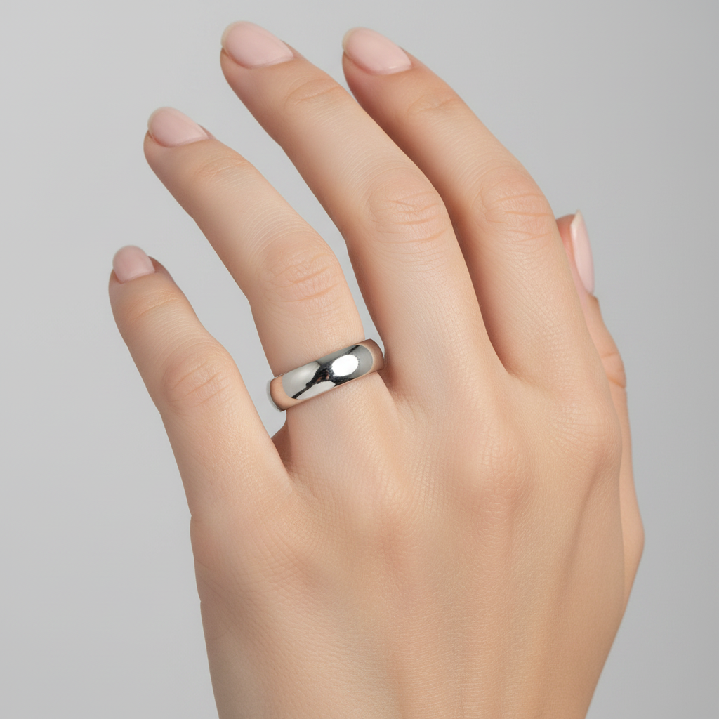 Platinum Heavy Court Shape 3mm Wedding Ring