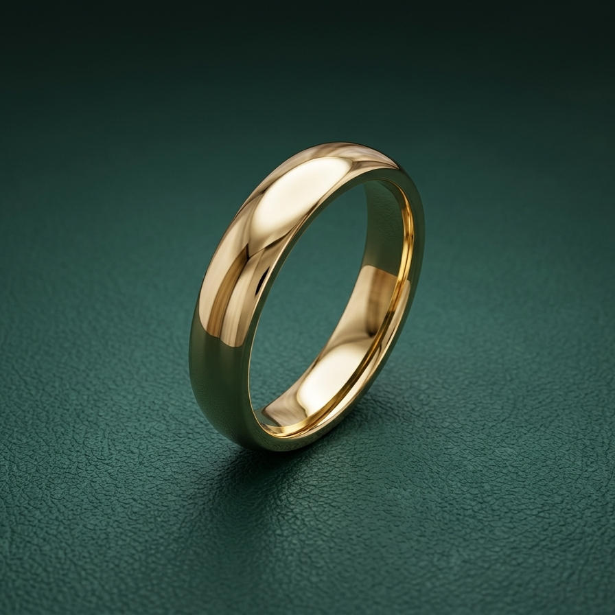 18ct Yellow Gold Light D 3mm Wedding Ring