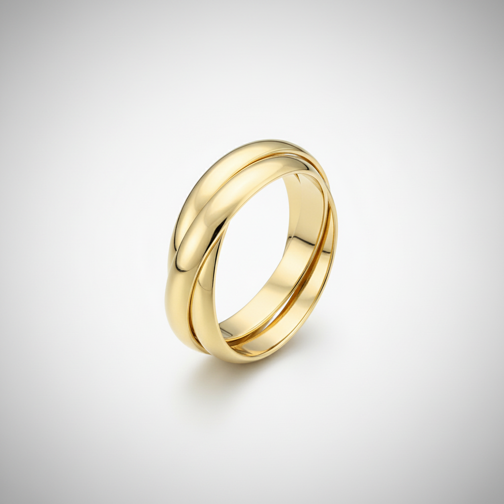 9ct Yellow Gold 3mm Russian Wedding Ring