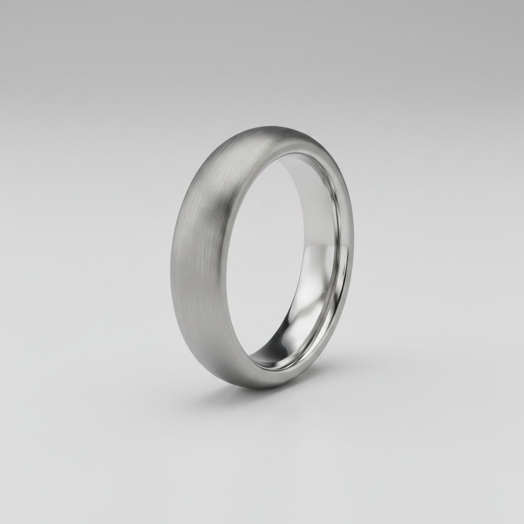 Palladium 500 Heavy D Matt Finish 5mm Wedding Ring