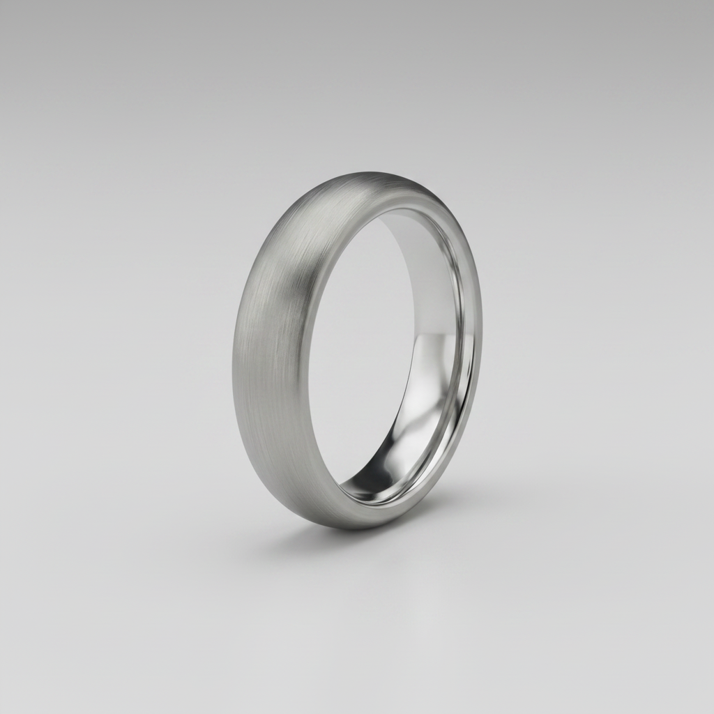 Palladium 500 Heavy D Matt Finish 6mm Wedding Ring