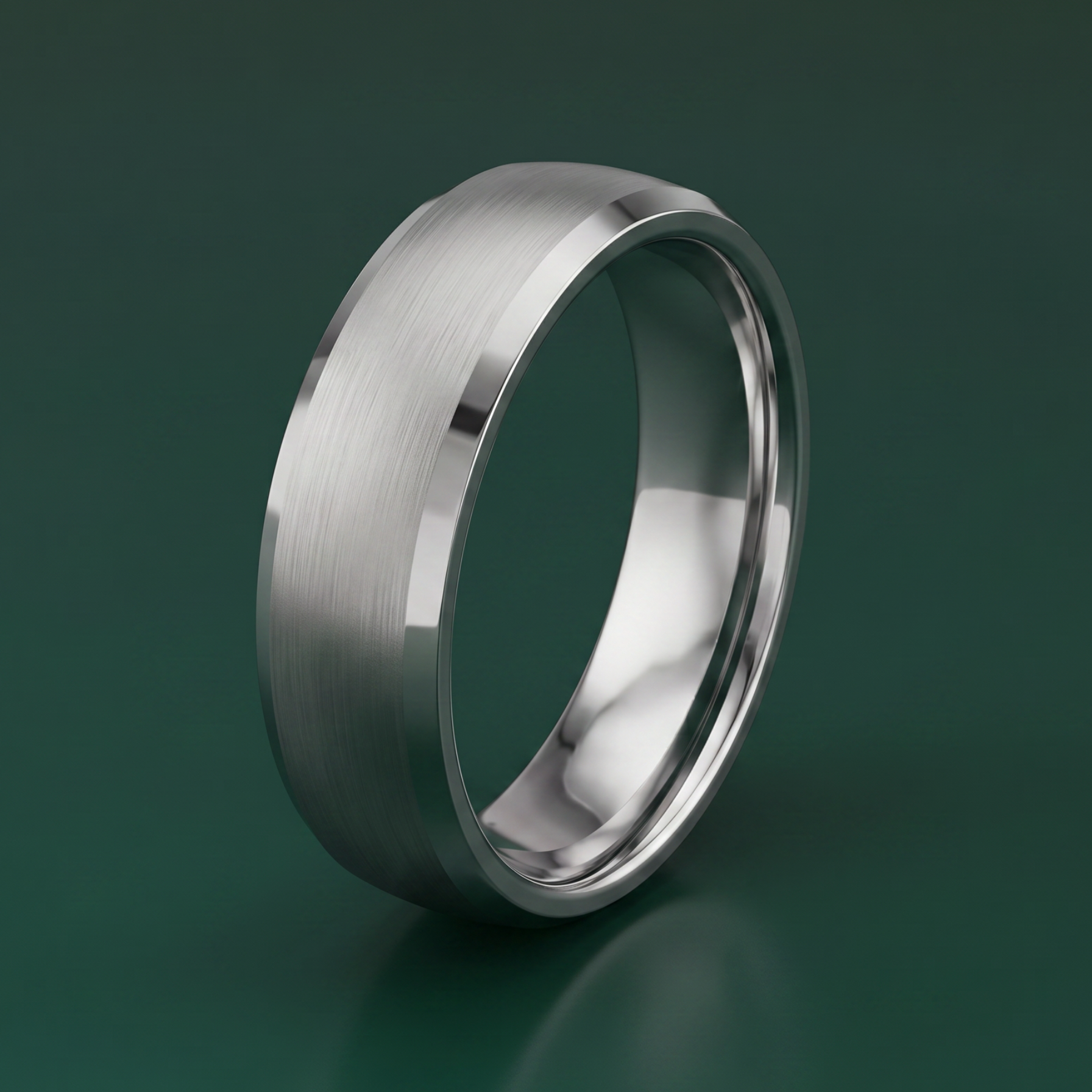 Palladium 950 Heavy D Matt Centre 6mm Wedding Ring