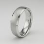 Palladium 950 Heavy D Matt Centre 6mm Wedding Ring