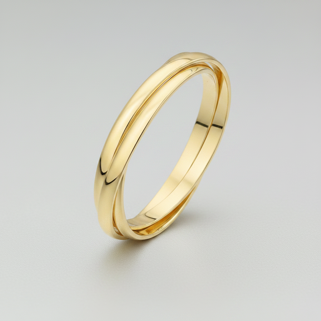 9ct Yellow Gold 2mm Russian Wedding Ring