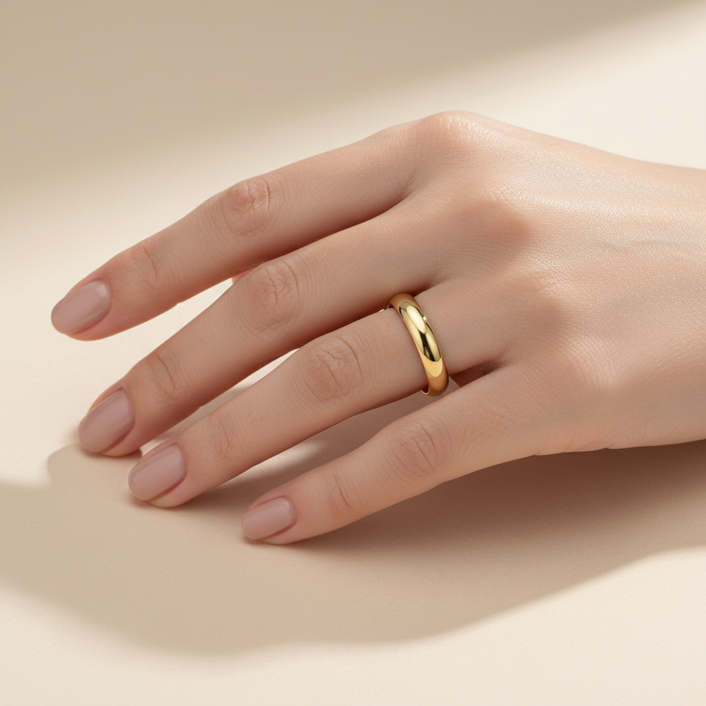 18ct Yellow Gold Extra Heavy D 3mm Wedding Ring