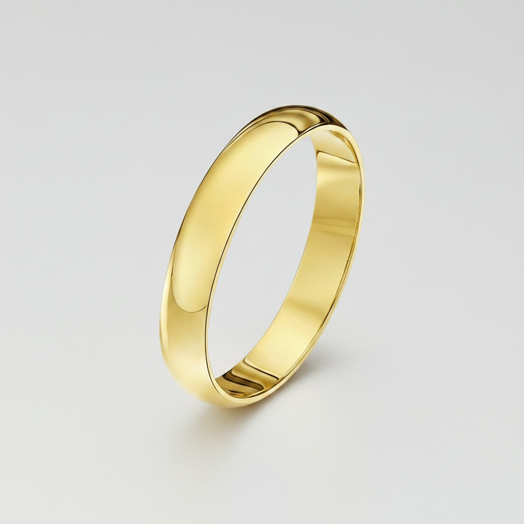 18ct Yellow Gold Extra Heavy D 3mm Wedding Ring