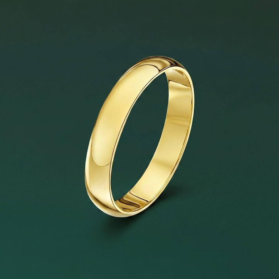 18ct Yellow Gold Extra Heavy D 3mm Wedding Ring